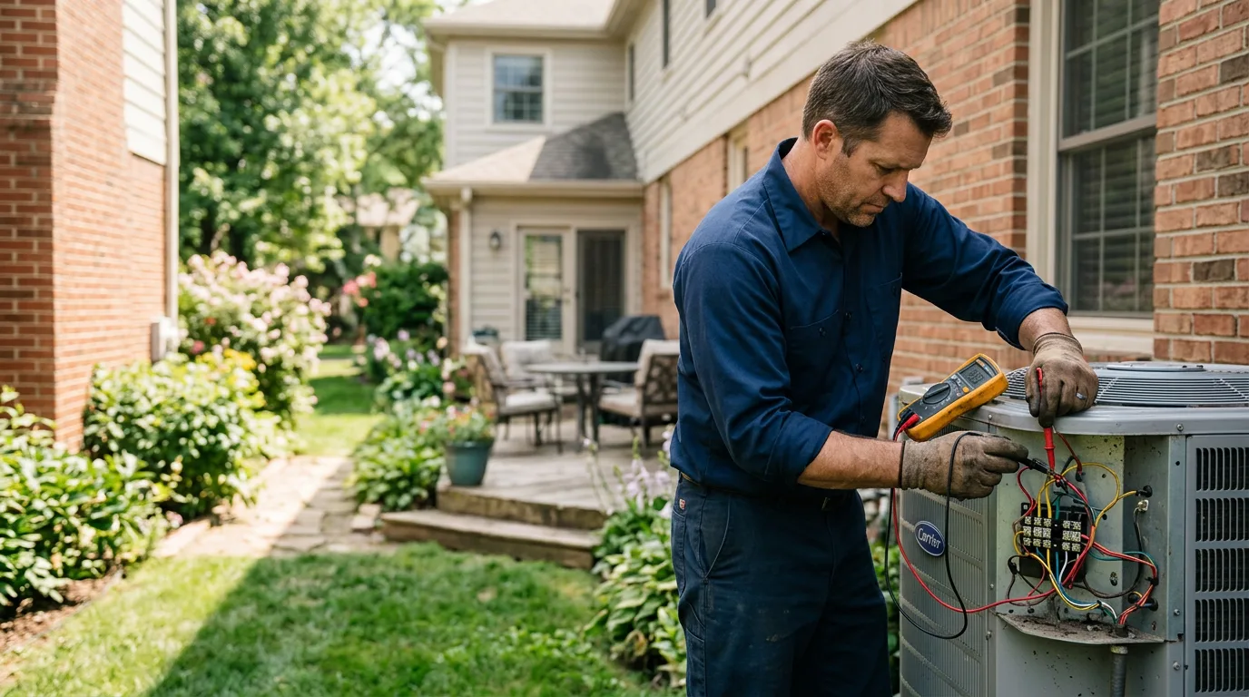 HVAC technician working near Hartford, AL